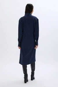 Cotton Flannel Blue Dress