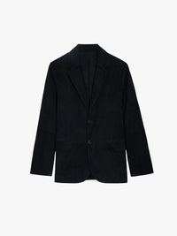 Valfried Black Suede Blazer