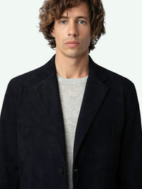 Valfried Black Suede Blazer