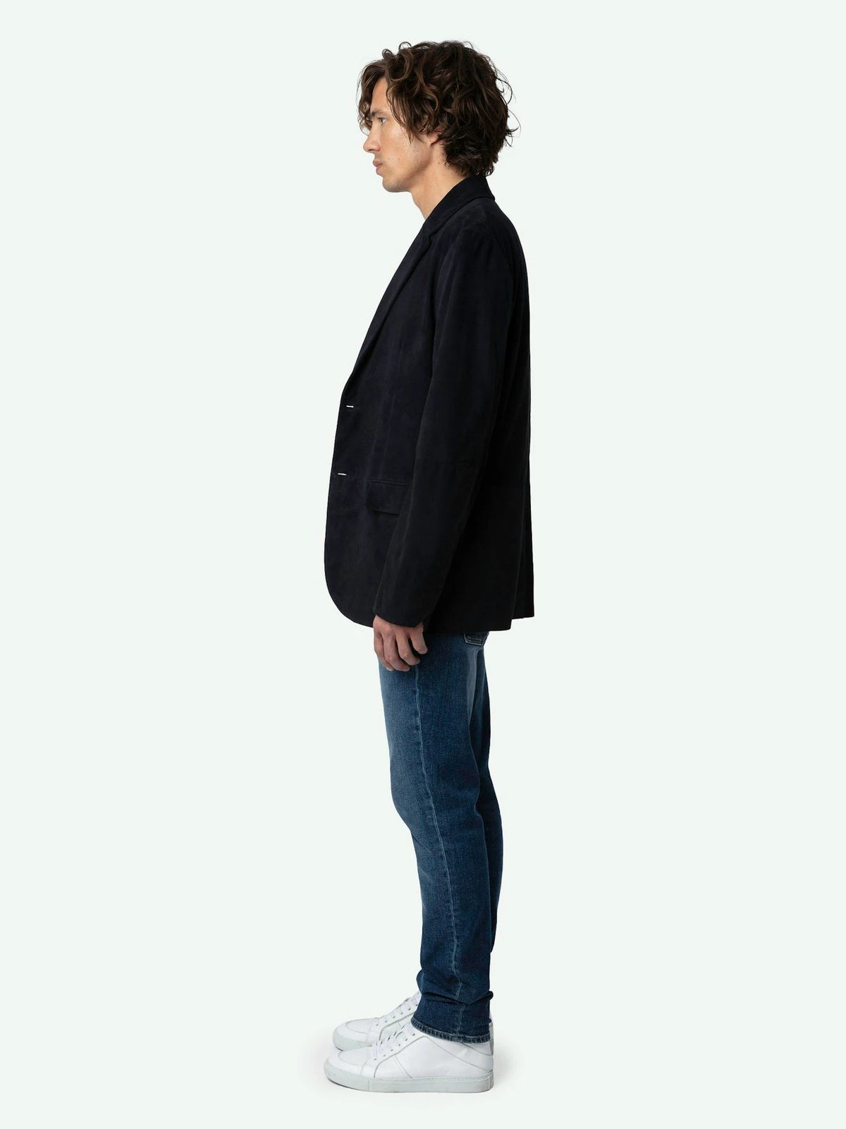 Valfried Black Suede Blazer