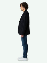 Valfried Black Suede Blazer