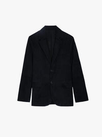 Valfried Black Suede Blazer