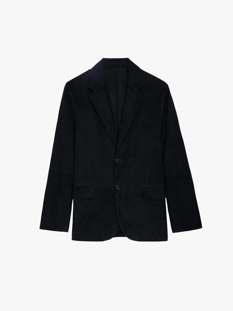 Valfried Black Suede Blazer