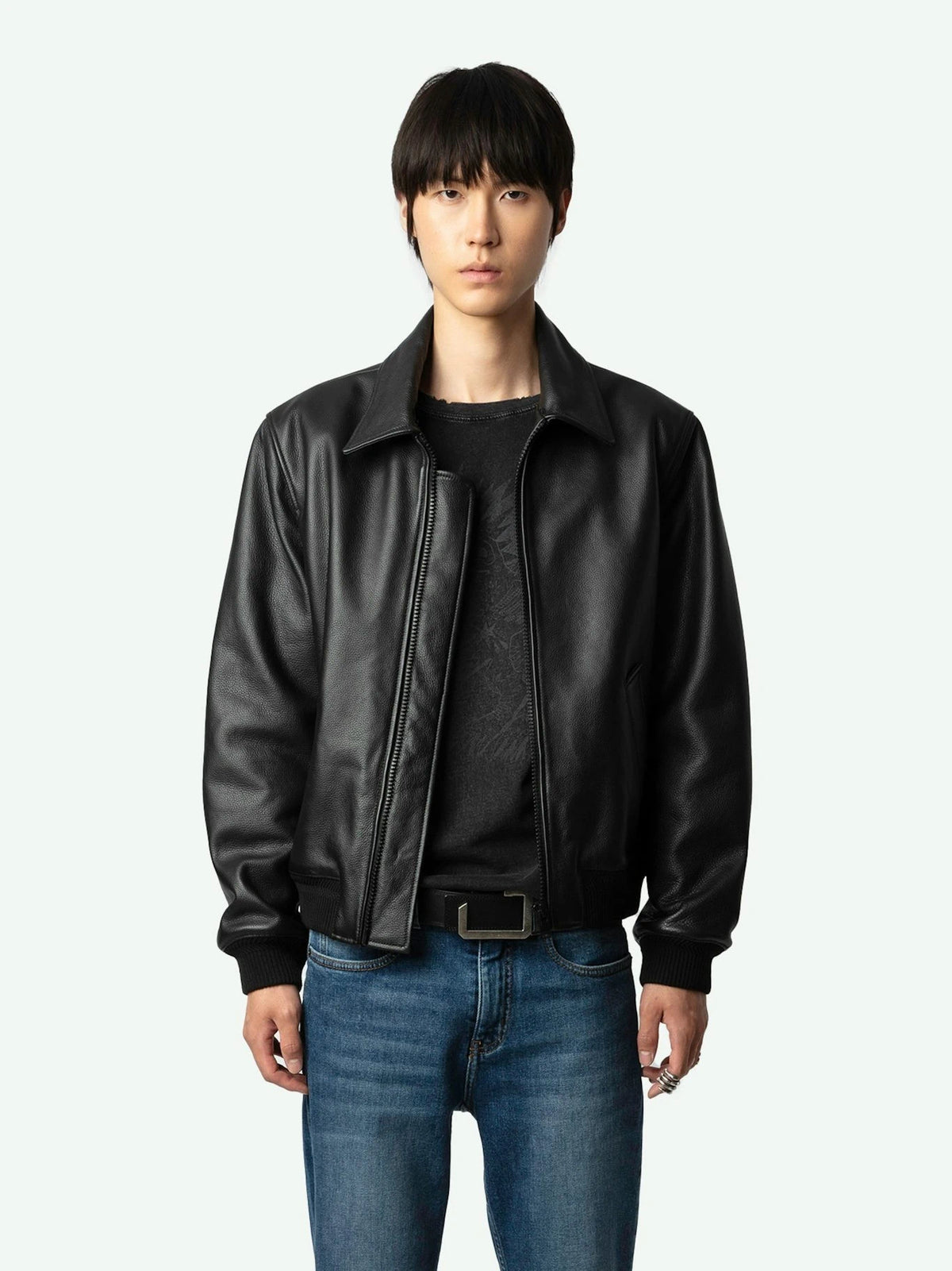 Mate Black Leather Jacket