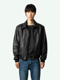 Mate Black Leather Jacket