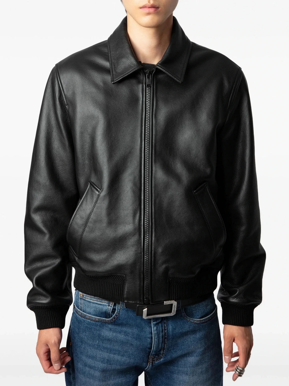 Mate Black Leather Jacket