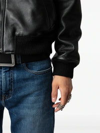 Mate Black Leather Jacket