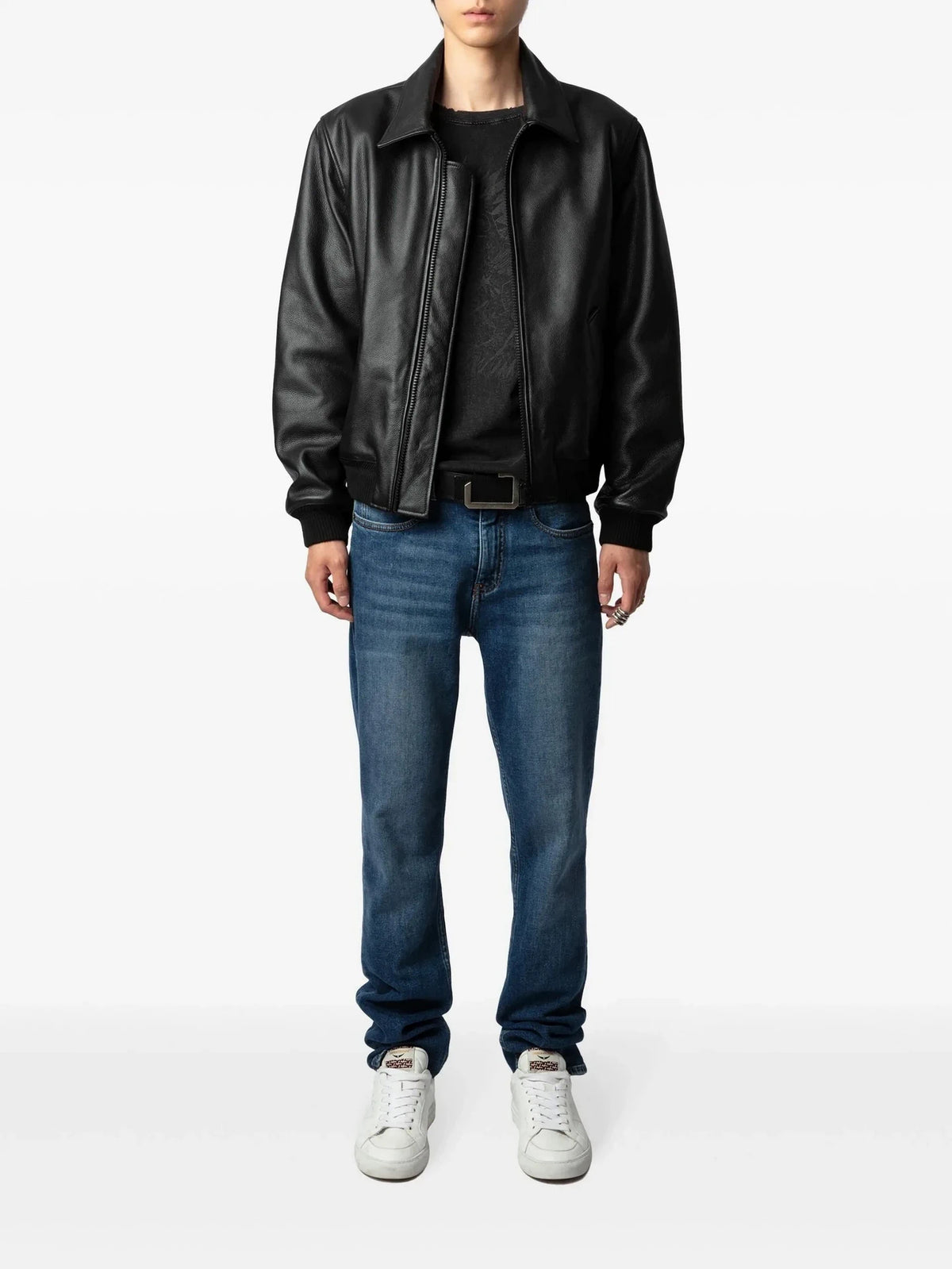 Mate Black Leather Jacket