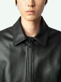 Mate Black Leather Jacket