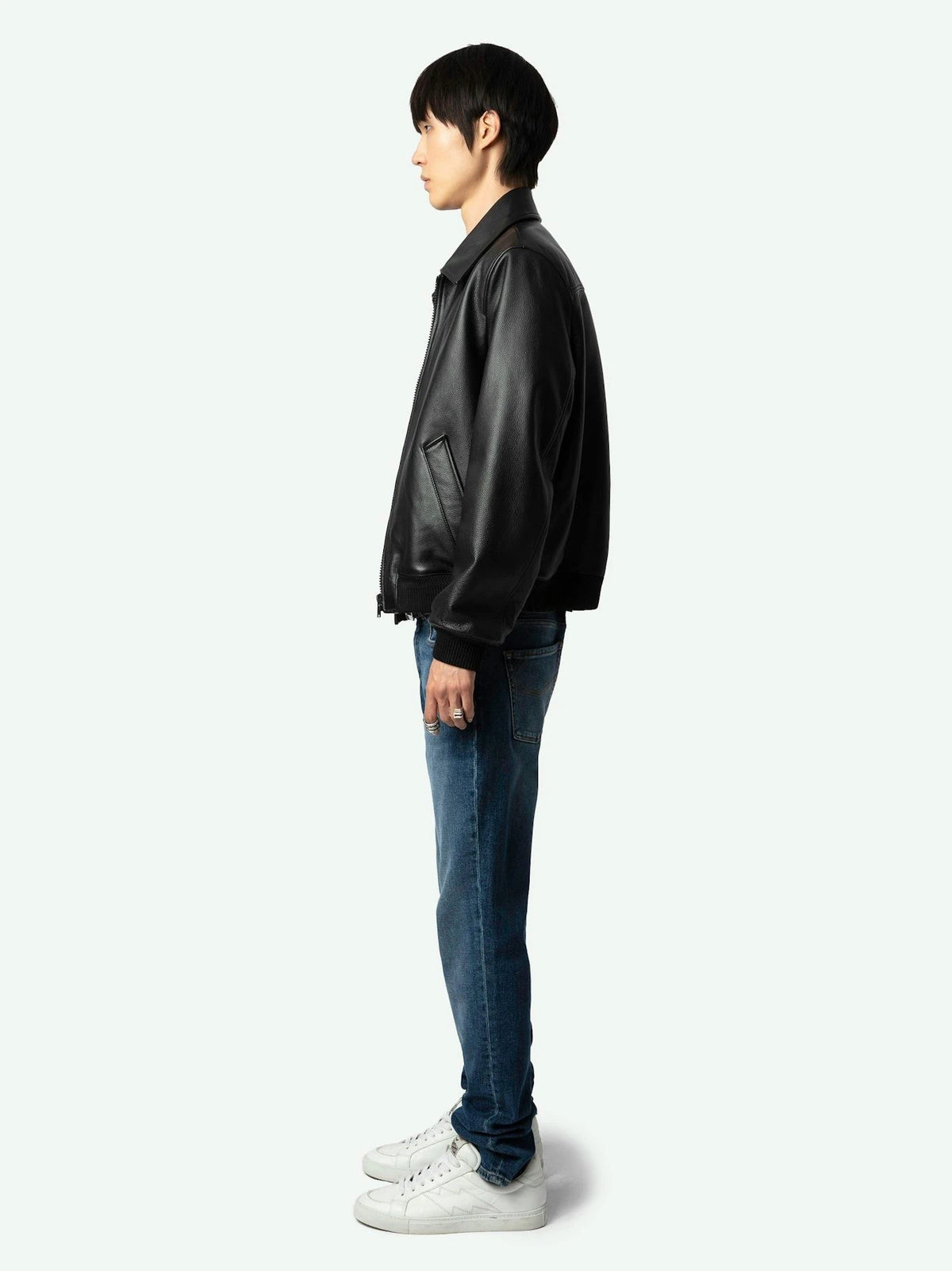 Mate Black Leather Jacket