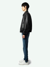 Mate Black Leather Jacket