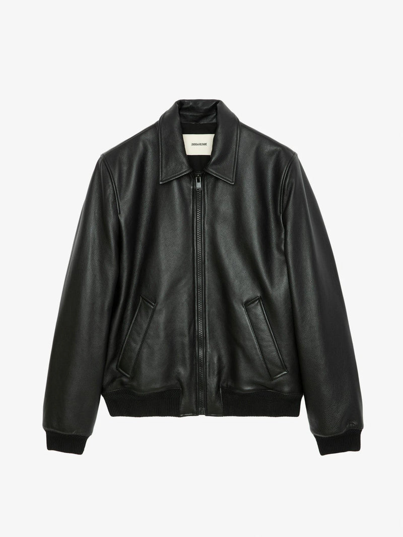 Mate Black Leather Jacket