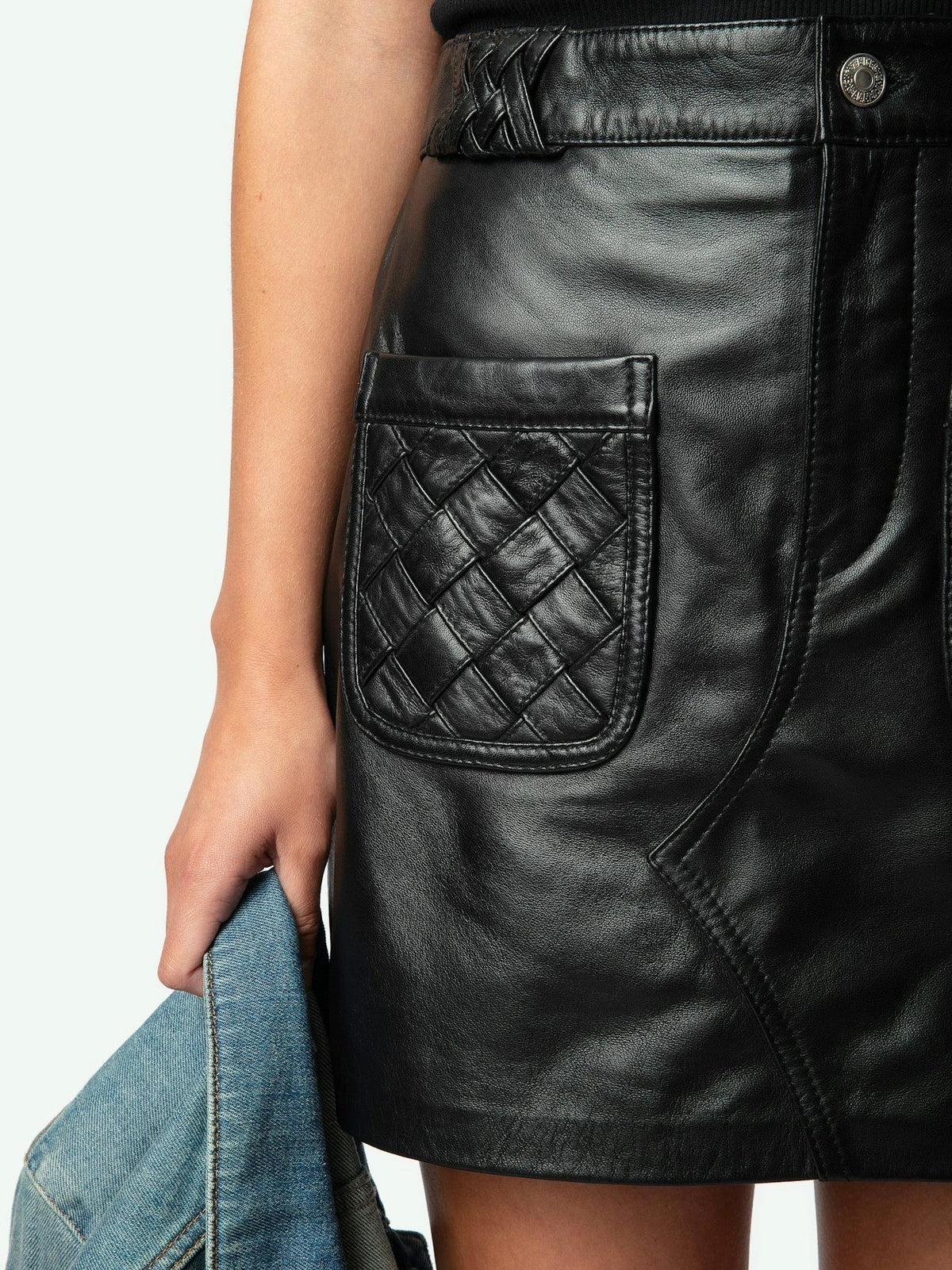 Braided Joana Black Skirt