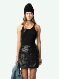 Braided Joana Black Skirt