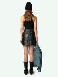 Braided Joana Black Skirt