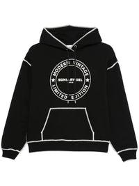 Quilted Crofton Black Hoodie