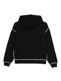 Quilted Crofton Black Hoodie
