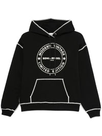Quilted Crofton Black Hoodie
