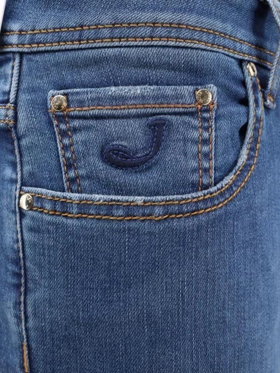 Slim Stretch Grey Denim Trousers