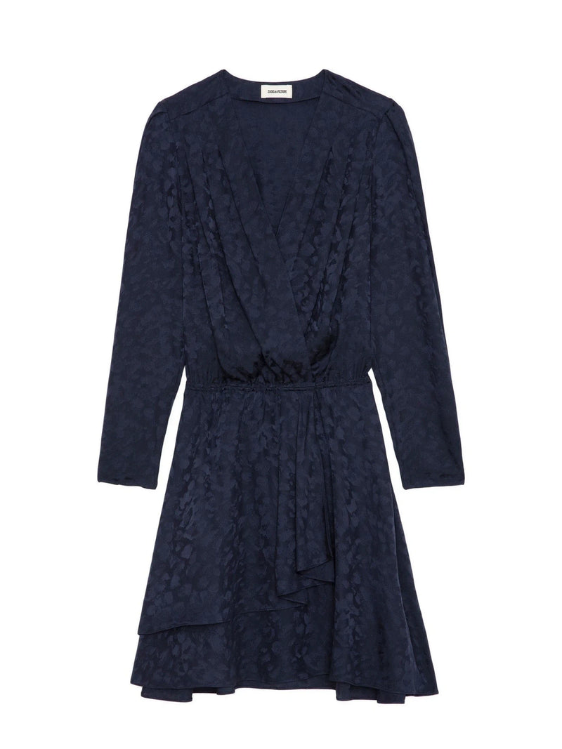 Rogers Jacquard Black Dress