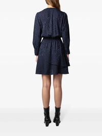 Rogers Jacquard Black Dress