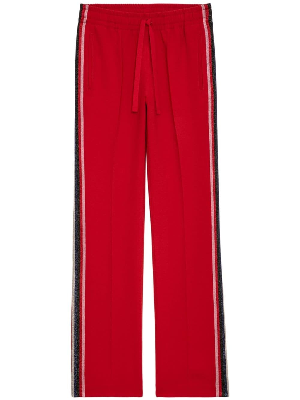 High-Waisted Red Trousers