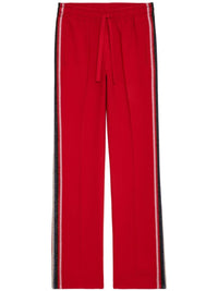 High-Waisted Red Trousers
