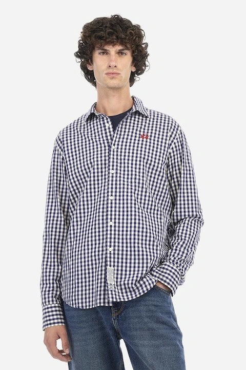 Checkered Blue Shirt