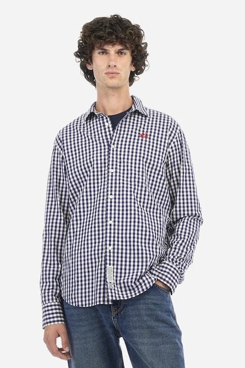 Checkered Blue Shirt