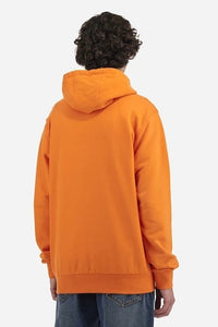 Embossed Logo Orange Hoodie