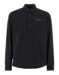 Long Sleeve Black Polo
