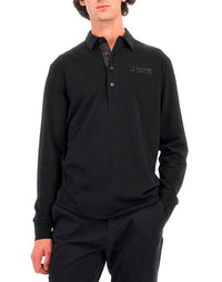Long Sleeve Black Polo