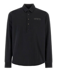 Long Sleeve Black Polo