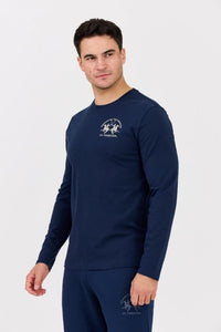La Martina Blue Long Sleeve T-Shirt