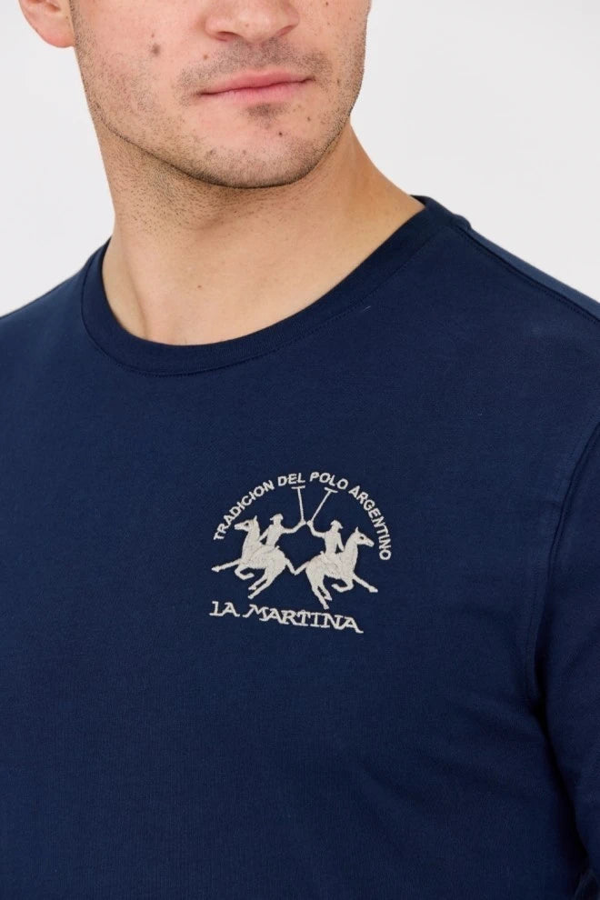 La Martina Blue Long Sleeve T-Shirt