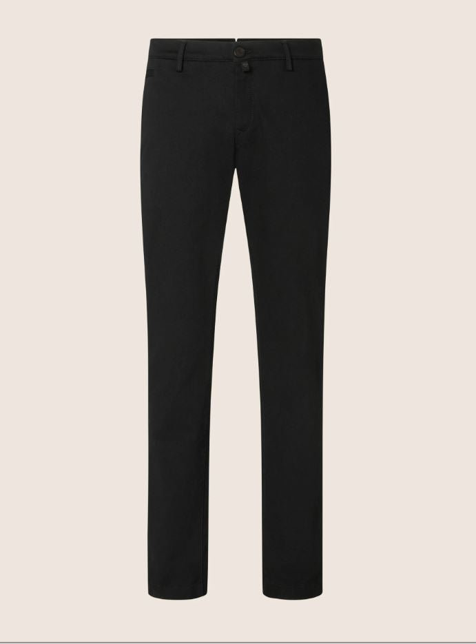 Bobby Slim Chino Pants in Super Stretch Stay Black Denim