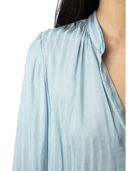 Tink Grey Satin Blouse