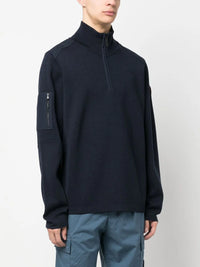 1/4 Zip Black Sweater