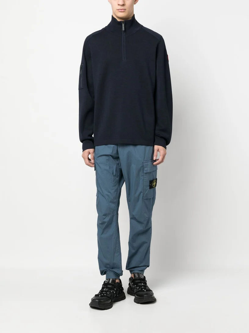 1/4 Zip Black Sweater