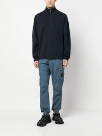 1/4 Zip Black Sweater