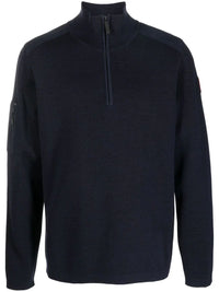 1/4 Zip Black Sweater