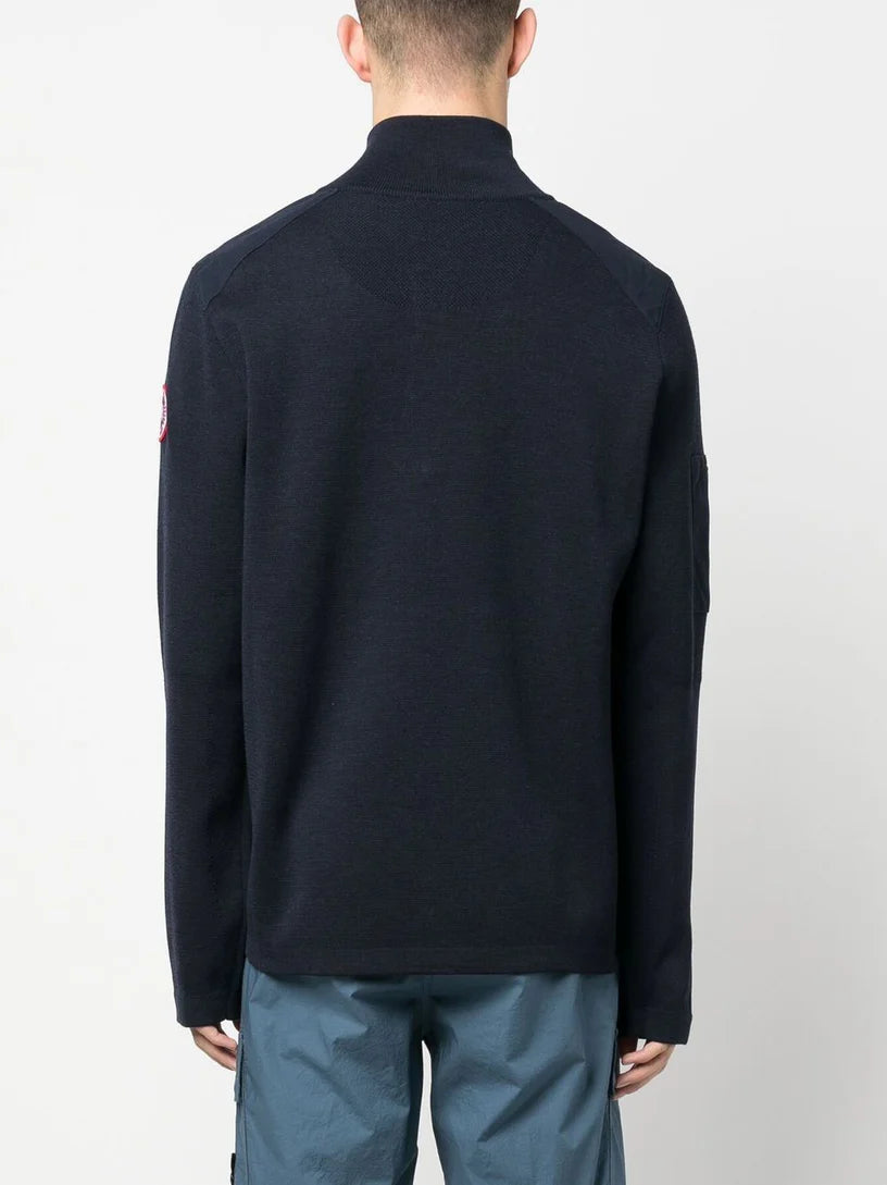 1/4 Zip Black Sweater
