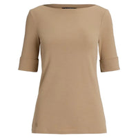 Judy Elbow-Sleeve Knit Top