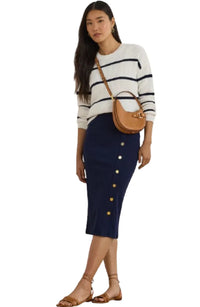 RIB MIDI SKIRT