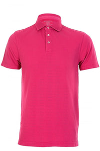 Garment Dye Pink Polo Shirt