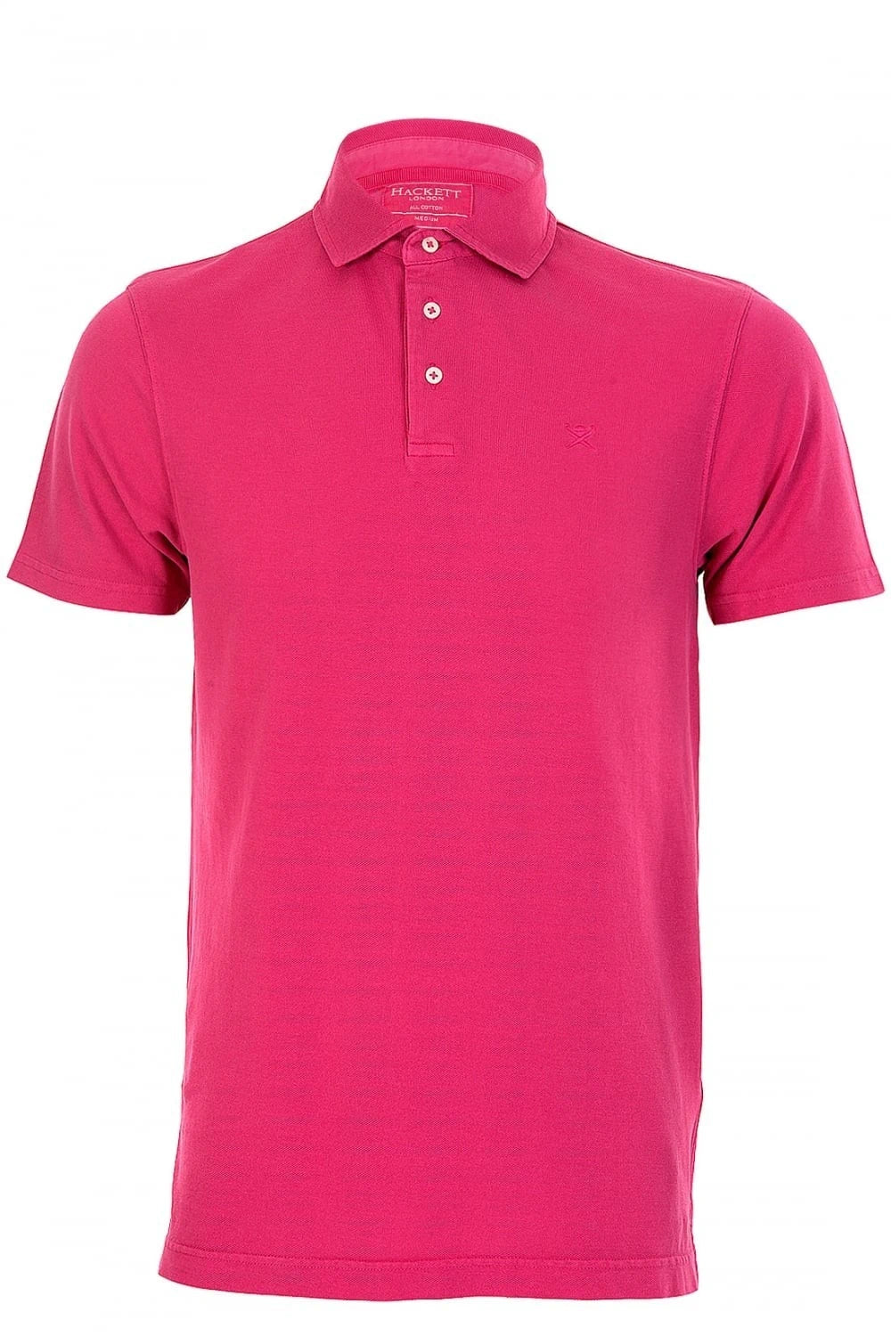 Garment Dye Pink Polo Shirt