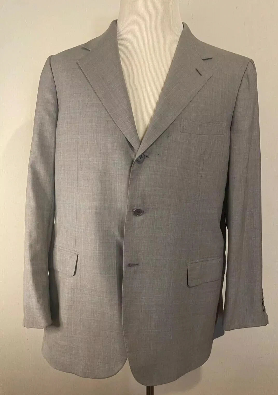 Wool Grey Business Trousers