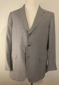 Wool Grey Business Trousers