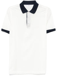 Logo-Embroidered White Polo Shirt