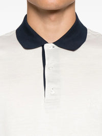 Logo-Embroidered White Polo Shirt